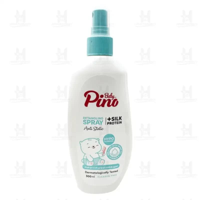 اسپری گره مو کودک پینو بیبی پروتئین ابریشم 300 میل
