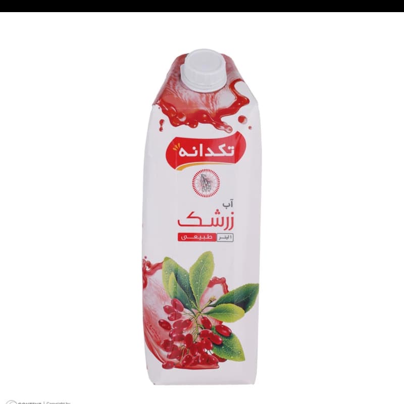 ابمیوه تکدانه زرشک 1 لیتر