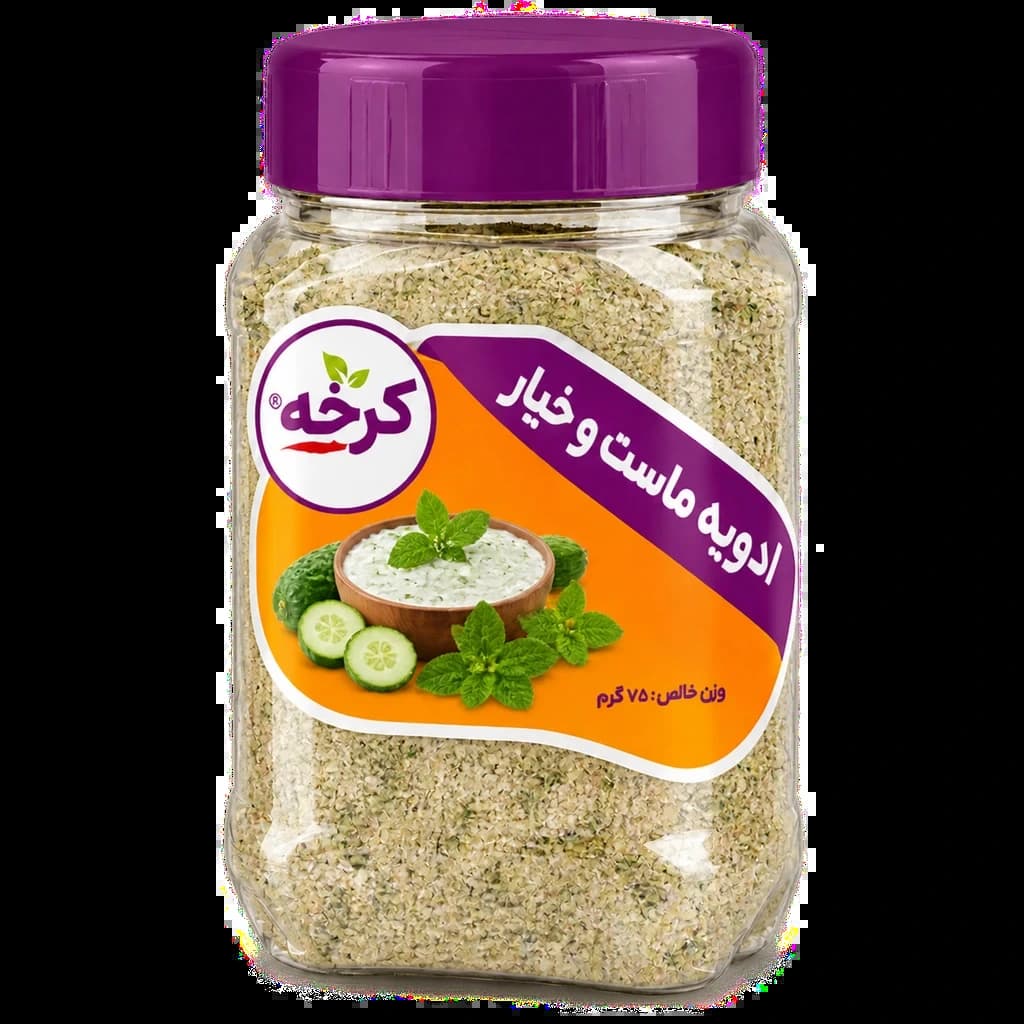 ادویه ماست و خیار کرخه 75 گرم پت